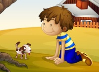 El niño que quería enseñar a leer a su perrita